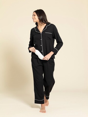 For You Moda Pyjama in Zwart
