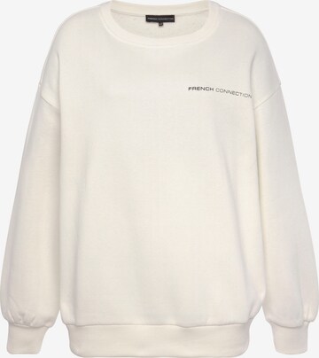 Sweat-shirt FRENCH CONNECTION en blanc : devant