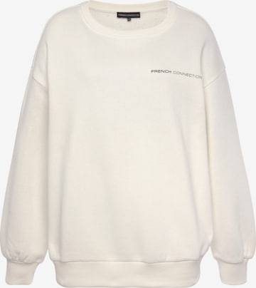 FRENCH CONNECTION Sweatshirt in White: front