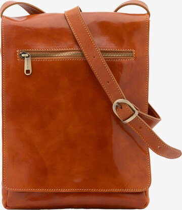Borsa a tracolla 'Borsa a tracolla uomo vera pelle vacchetta con chiusura calamita - Made in Italy' di I Fratelli in beige: frontale