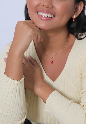 ELLI PREMIUM Sieraden set in Goud: voorkant