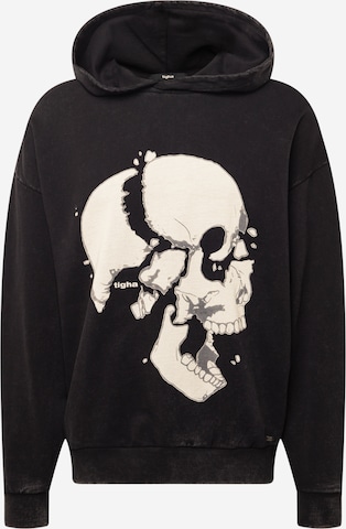 tigha Sweatshirt 'Loose your Head' in Zwart: voorkant