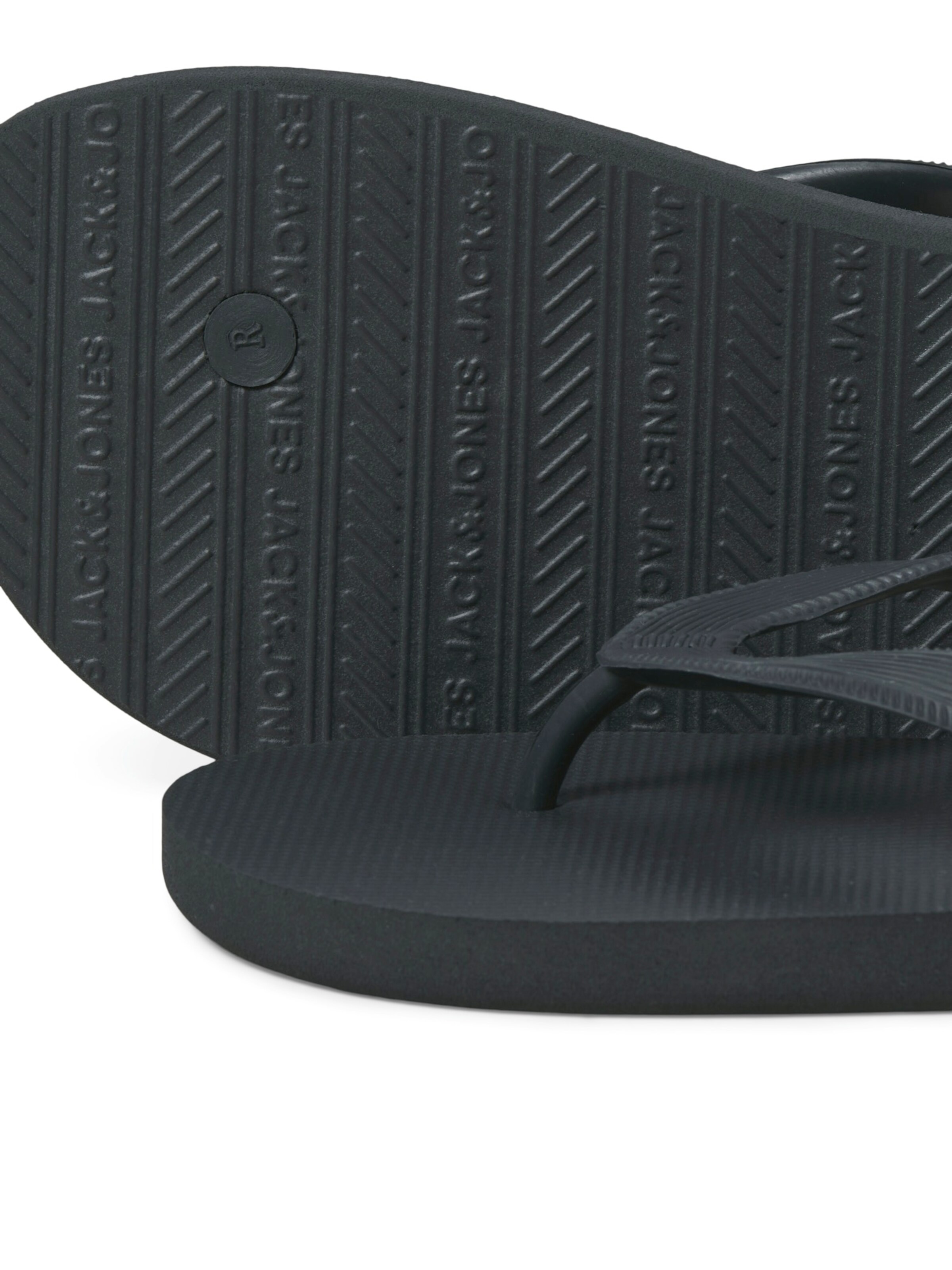 JACK & JONES T-Bar Sandals 'JFWSOLID' in Grey