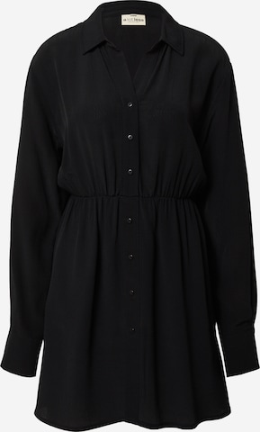 Robe-chemise 'Delia' A LOT LESS en noir : devant