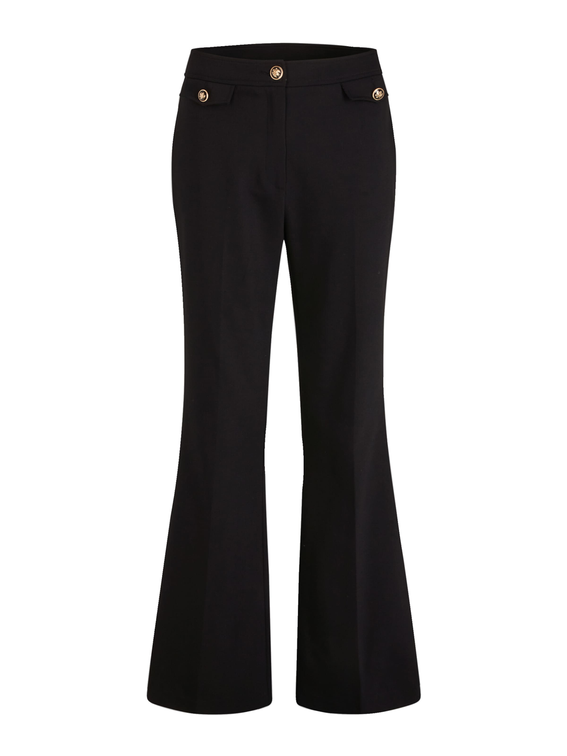 évasé Pantalon à plis Morgan en noir : devant