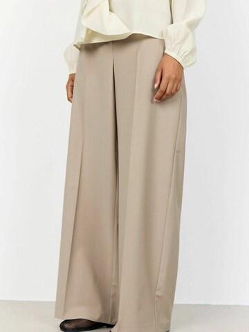 Wide Leg Pantalon à plis 'Irmelin' Levete Room en beige : devant