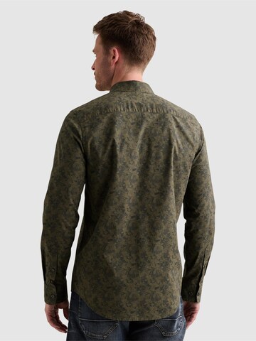 PME Legend Regular fit Overhemd 'Shirt with allover print and embroidered logo' in Groen