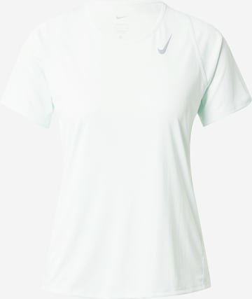 NIKE - Camiseta funcional 'Race' en verde: frente