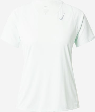 NIKE - Camisa funcionais 'Race' em verde: frente