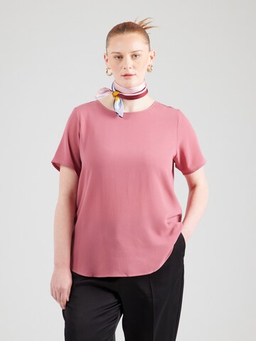 ONLY Carmakoma Blouse 'CARVica' in Roze: voorkant