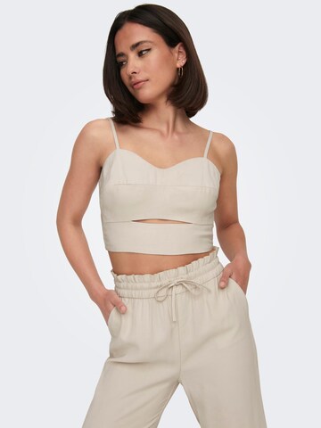 ONLY - Top 'MAGO' en beige: frente