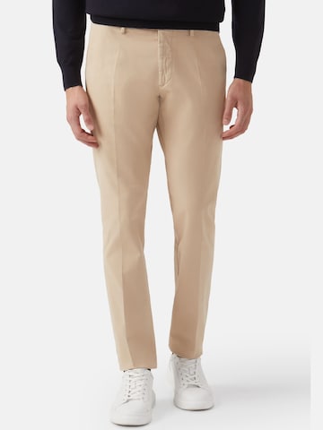 regular Pantaloni con piega frontale di Boggi Milano in beige: frontale