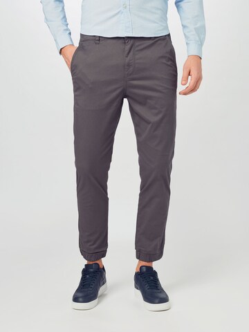 Only & Sons Tapered Chinobyxa 'Cam' i grå: framsida