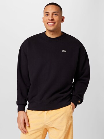 LEVI'S ® Sweatshirt 'Gold Tab™ Crewneck' in Black: front