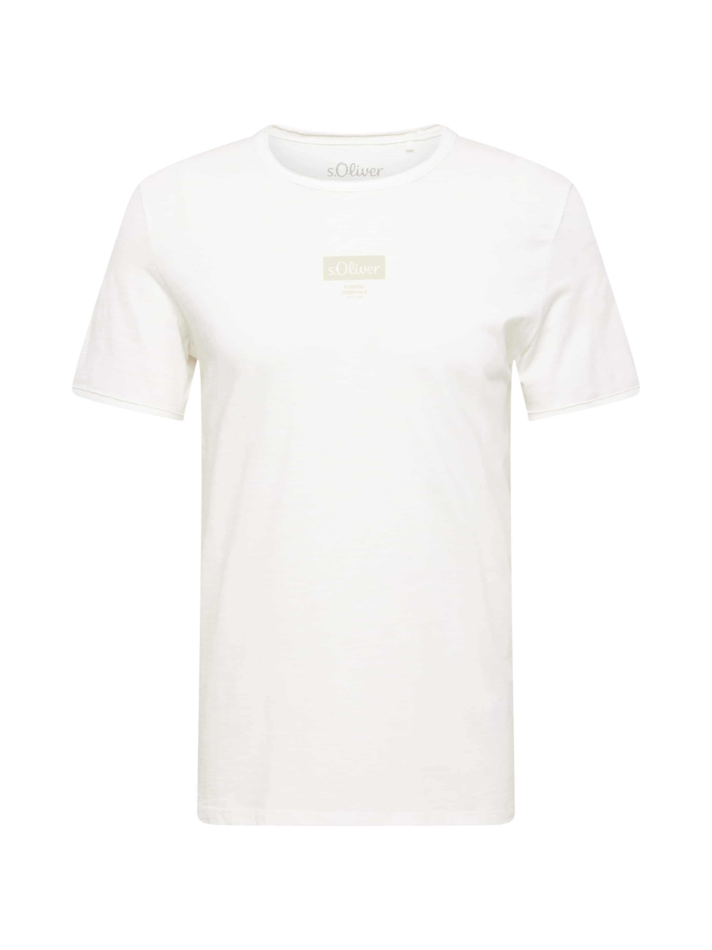 T-Shirt s.Oliver en blanc : devant