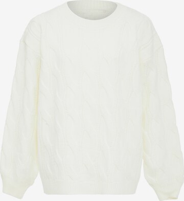 aleva Sweater in White: front