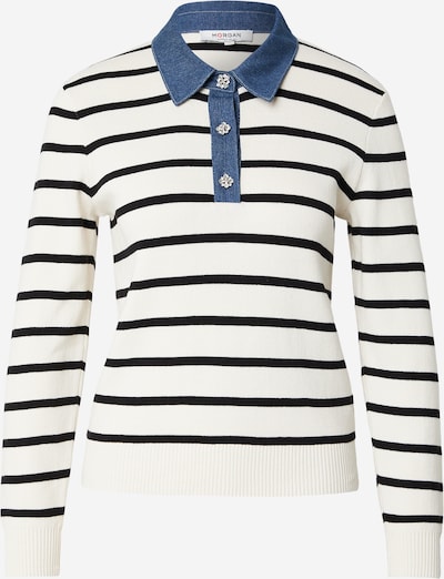 Morgan Pulover '261-MATHIS' u svijetlobež / plavi traper / crna, Pregled proizvoda