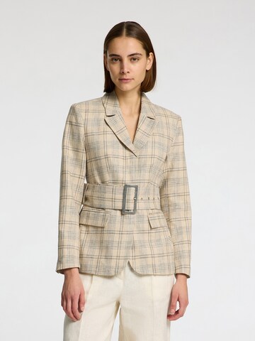 Blazer 'SLFFITTET GAJO' di SELECTED FEMME in beige: frontale