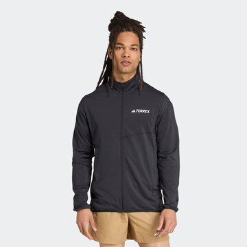 ADIDAS TERREX Fleecejacke in Schwarz: Vorderseite