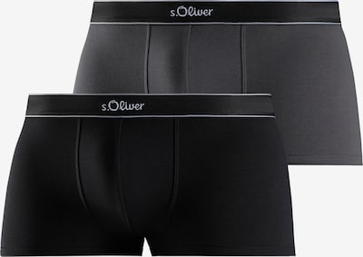 s.Oliver Boxers en S en gris / noir / blanc, Vue avec produit