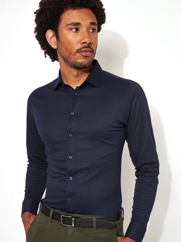DESOTO Slim Fit Hemd 'Kent'‌‌ in Blau