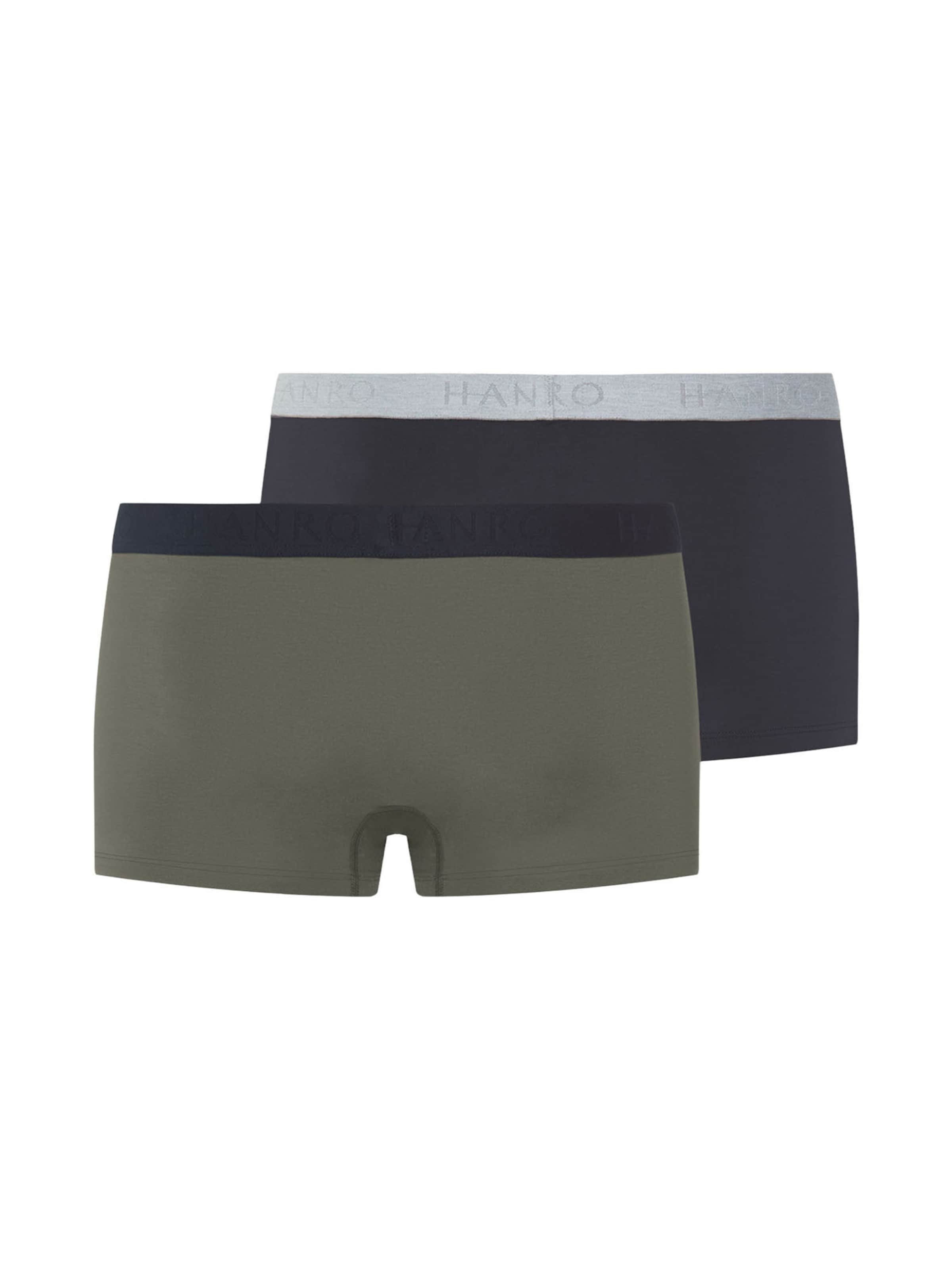 Hanro Boxershorts ' Cotton Essentials ' in Grijs