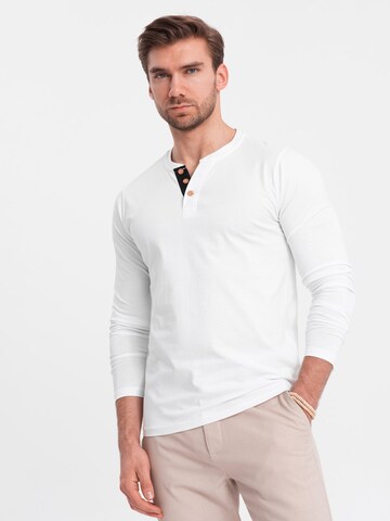 Ombre Shirt 'OM-LSCL-0107' in White: front