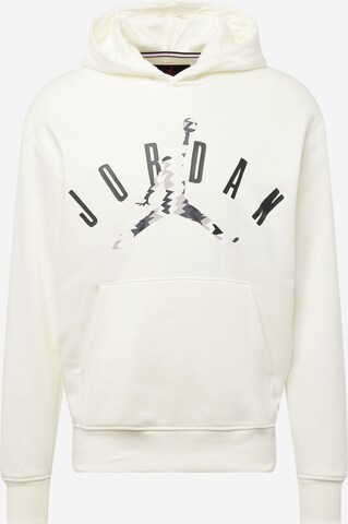 Sweat-shirt Jordan en beige : devant