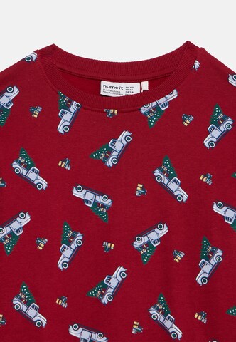 NAME IT Sweatshirt 'NMMVOLUF' in Red