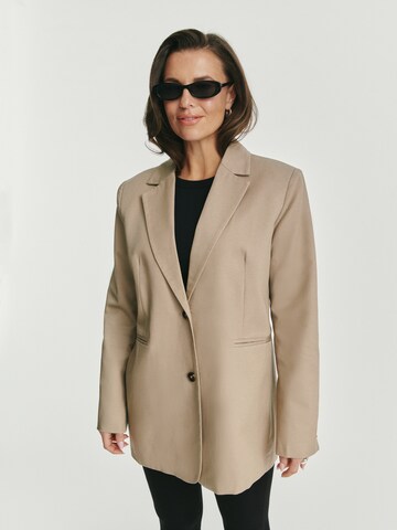 WÔNE STUDIOS Blazer in Beige: front
