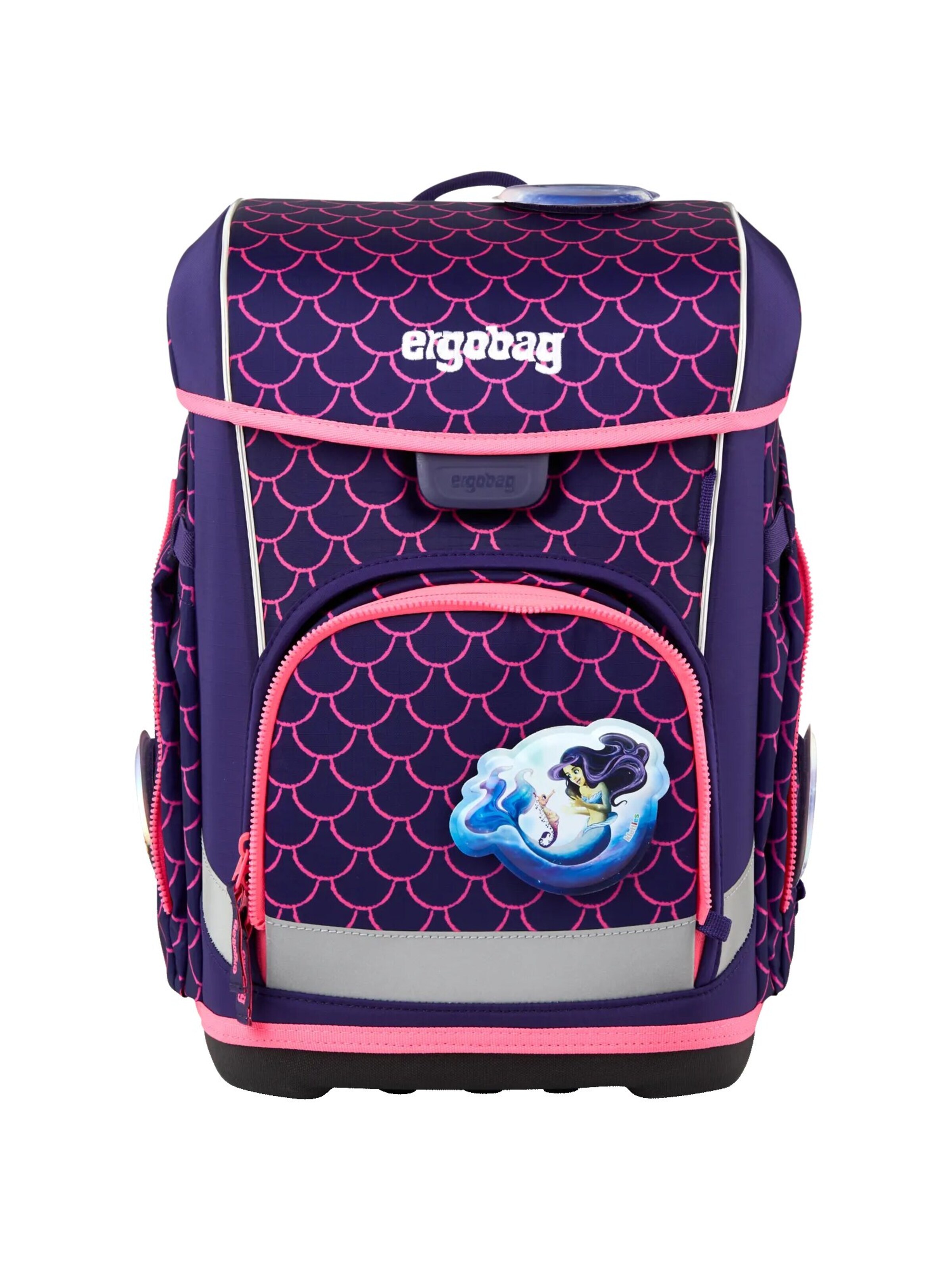 ergobag Backpack 'Schulranzen-Set cubo light Set' in Purple