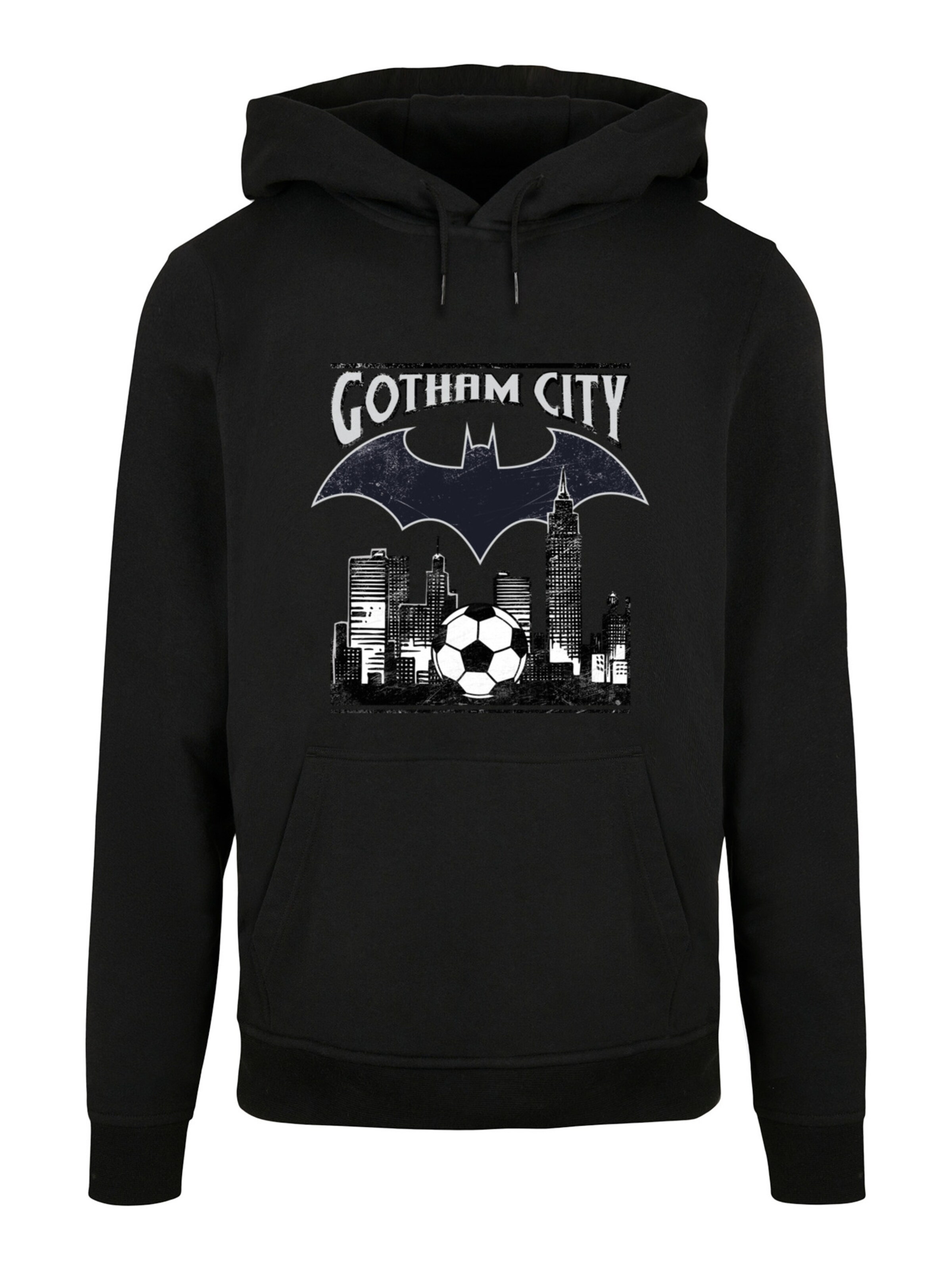 Felpa 'Comics Batman Football Gotham City' di F4NT4STIC in nero: frontale