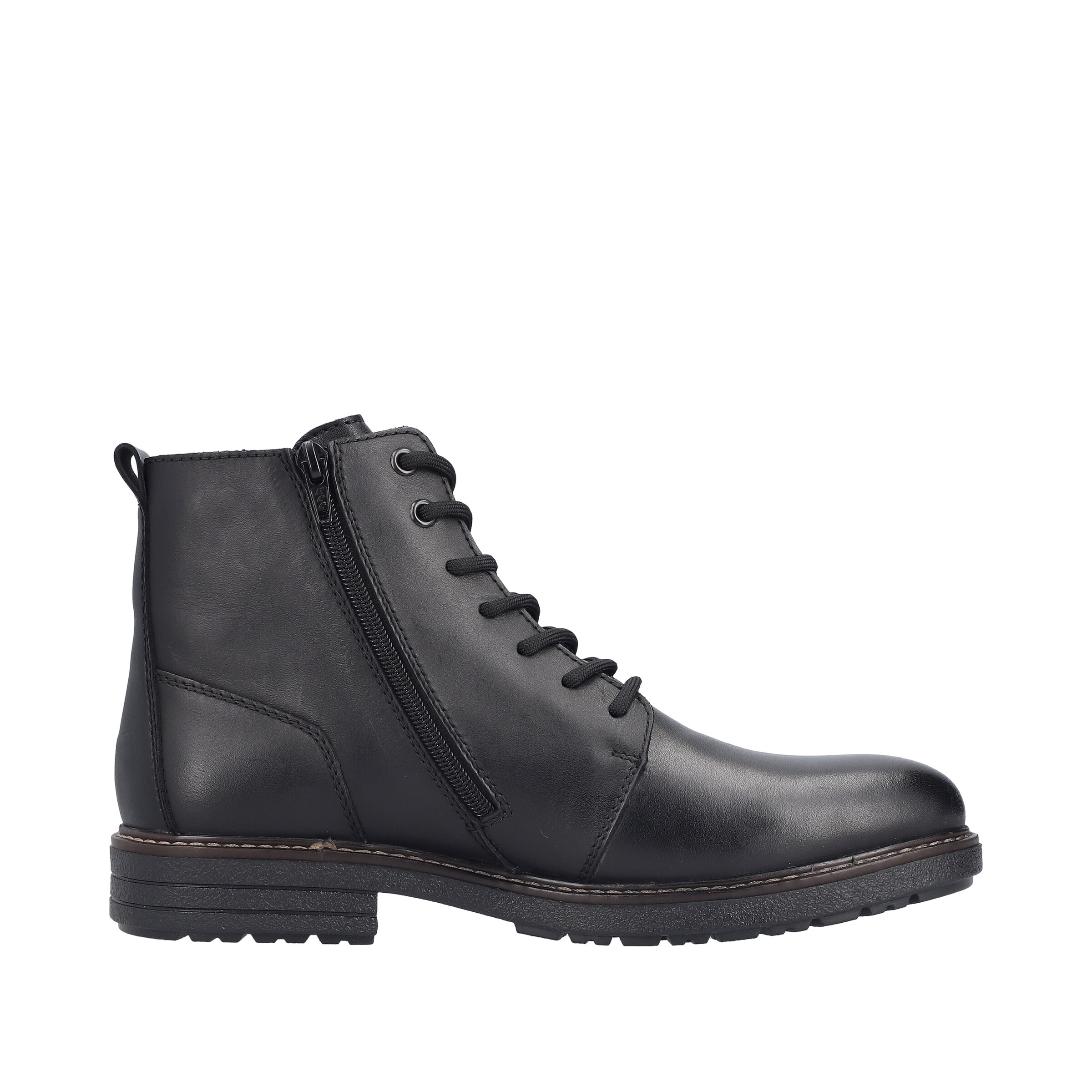 Rieker Lace-Up Boots in Black