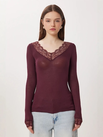 T-shirt Happiness İstanbul en violet : devant