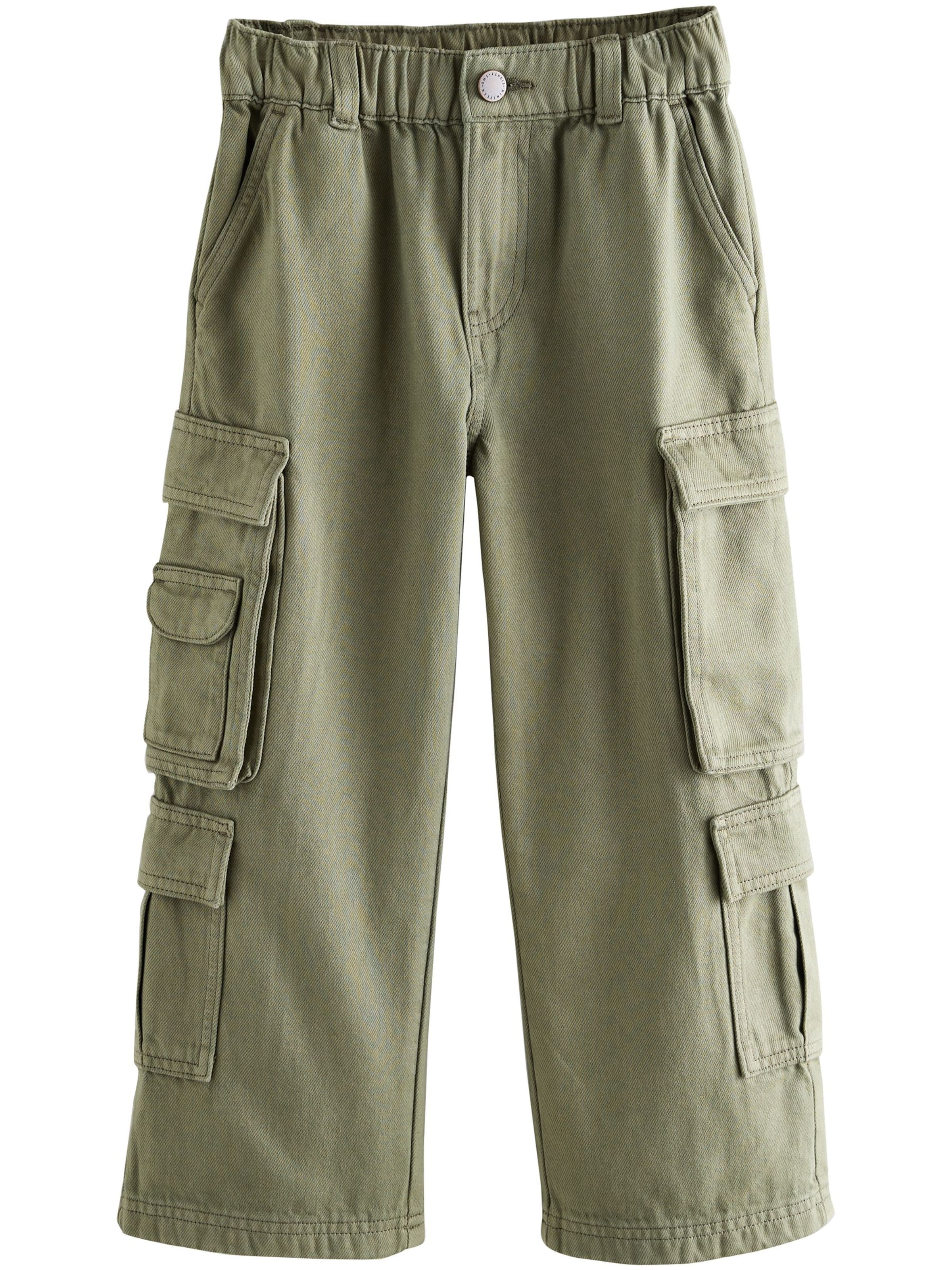 Next Loosefit Byxa i grön: framsida