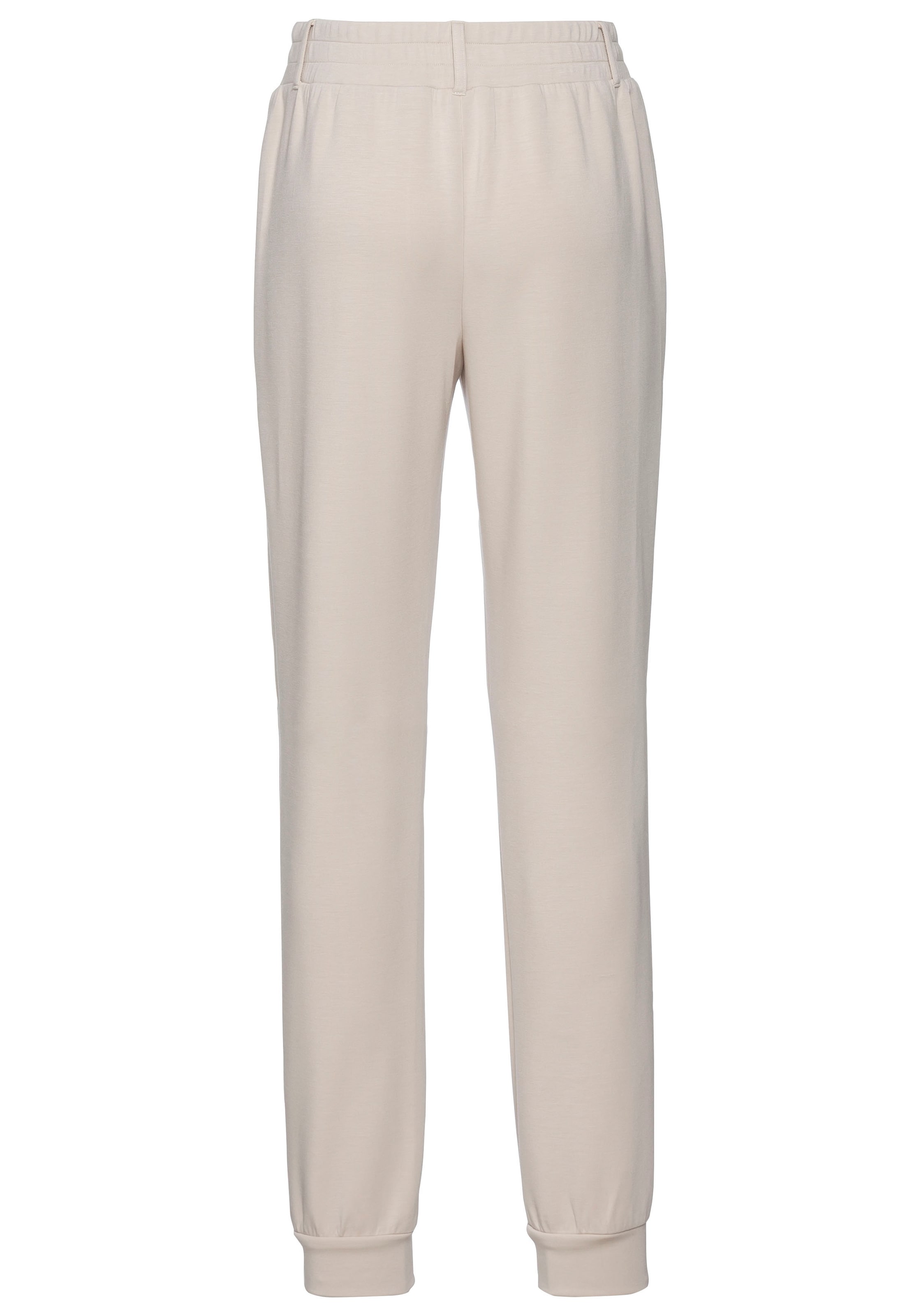 French Connection LM Tapered Pyjamabroek in Beige