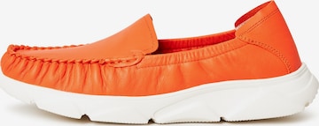 Mocassin CESARE GASPARI en orange : devant