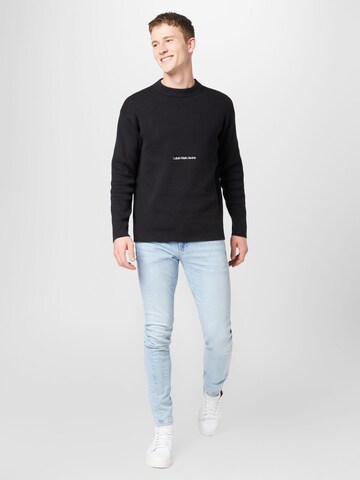 Calvin Klein Jeans Pulóver - fekete