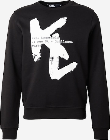 Felpa di Karl Lagerfeld in nero: frontale