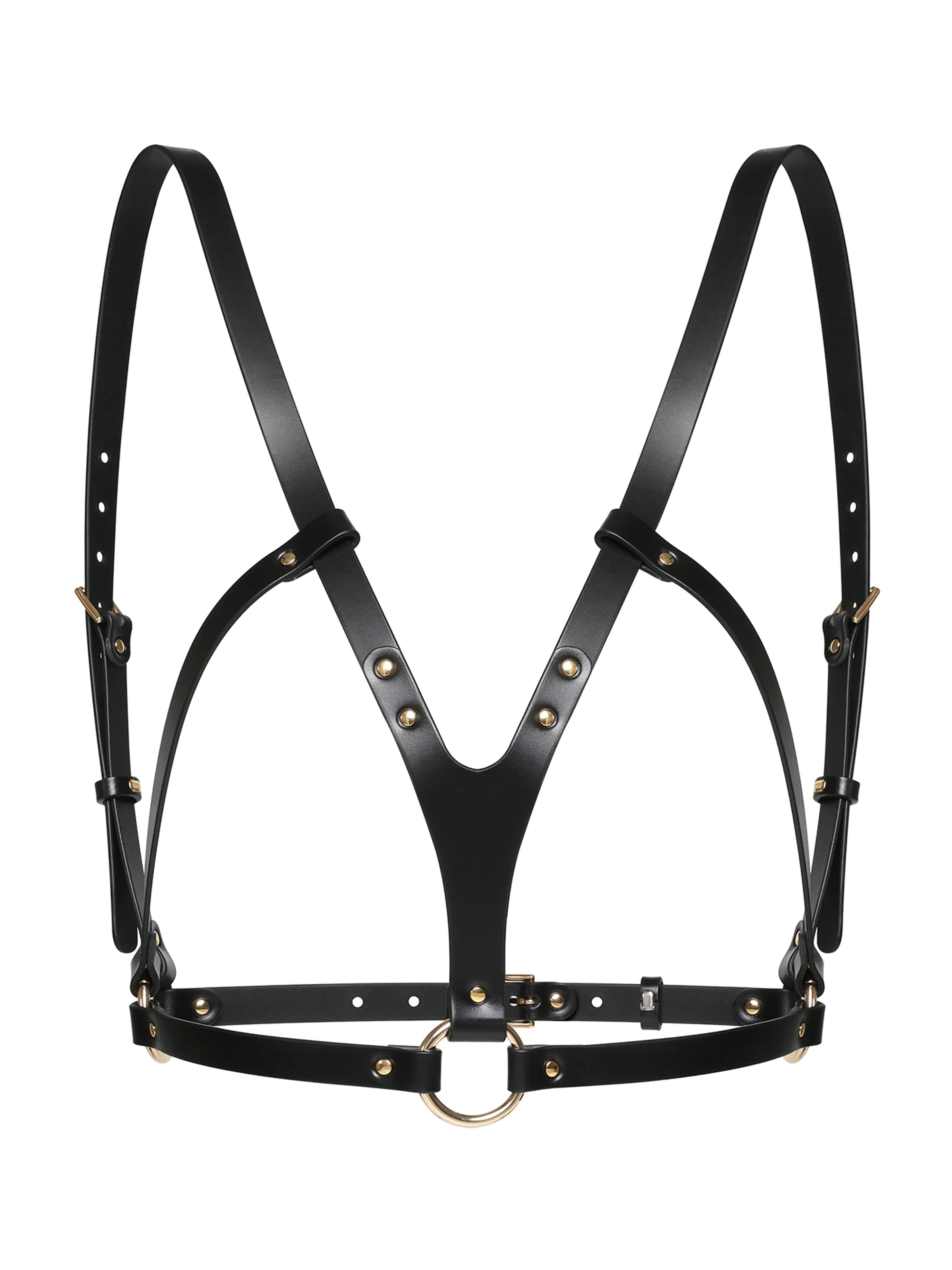 Haute Cuir Riem 'Elara' in Zwart: voorkant