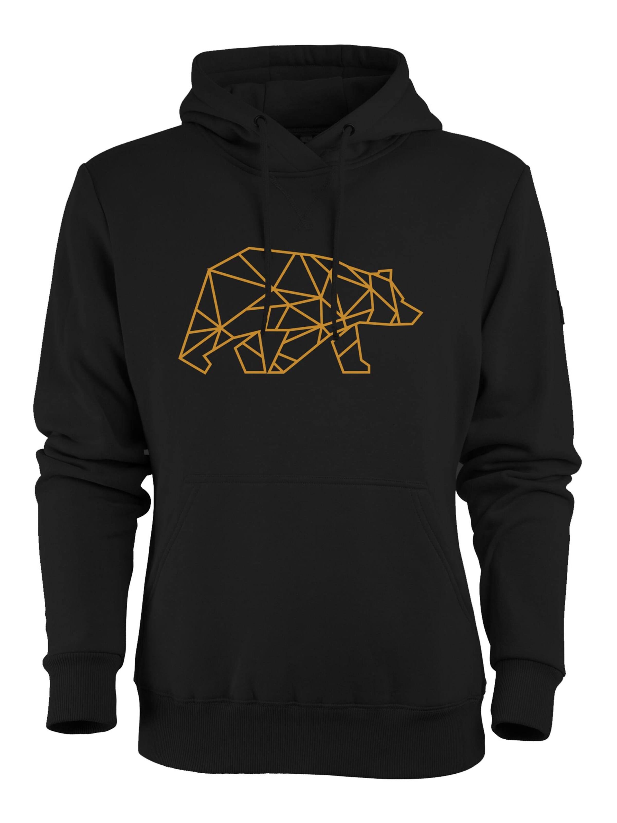 FORSBERG Sweatshirt 'Pettarson Hoodie mit Logo' in Black: front