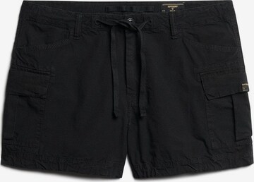 Superdry Regular Cargo Pants in Black: front