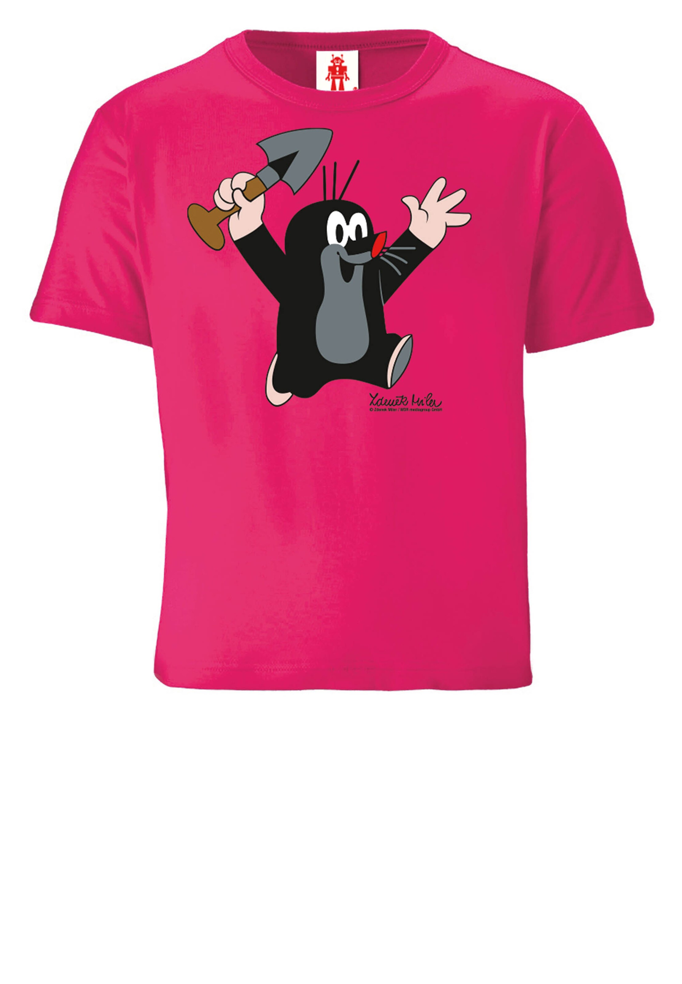 LOGOSHIRT Shirt 'Der kleine Maulwurf - Juhu' in Pink, Item view