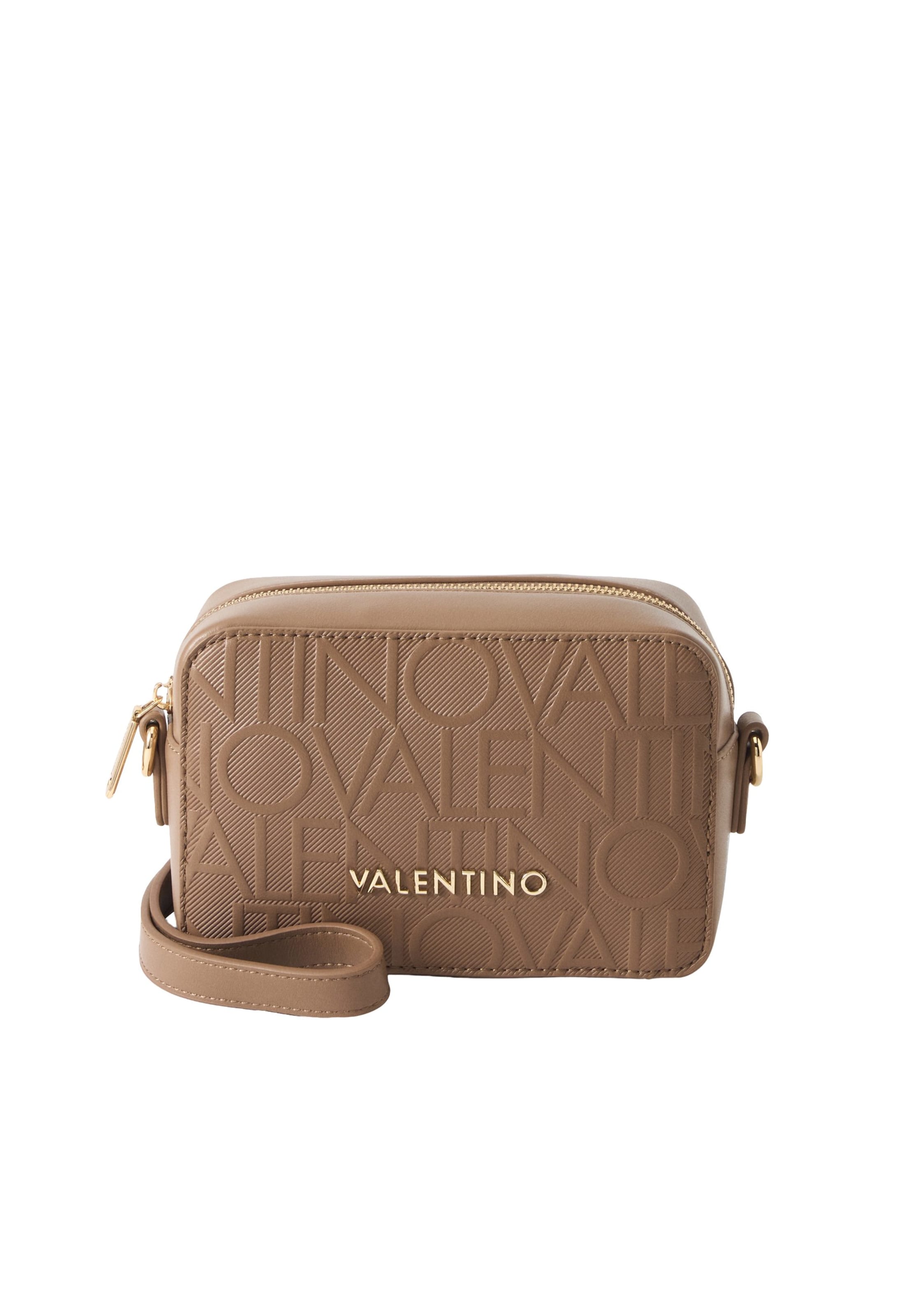 VALENTINO - Mala de ombro 'GYNEVRA' em bege: frente