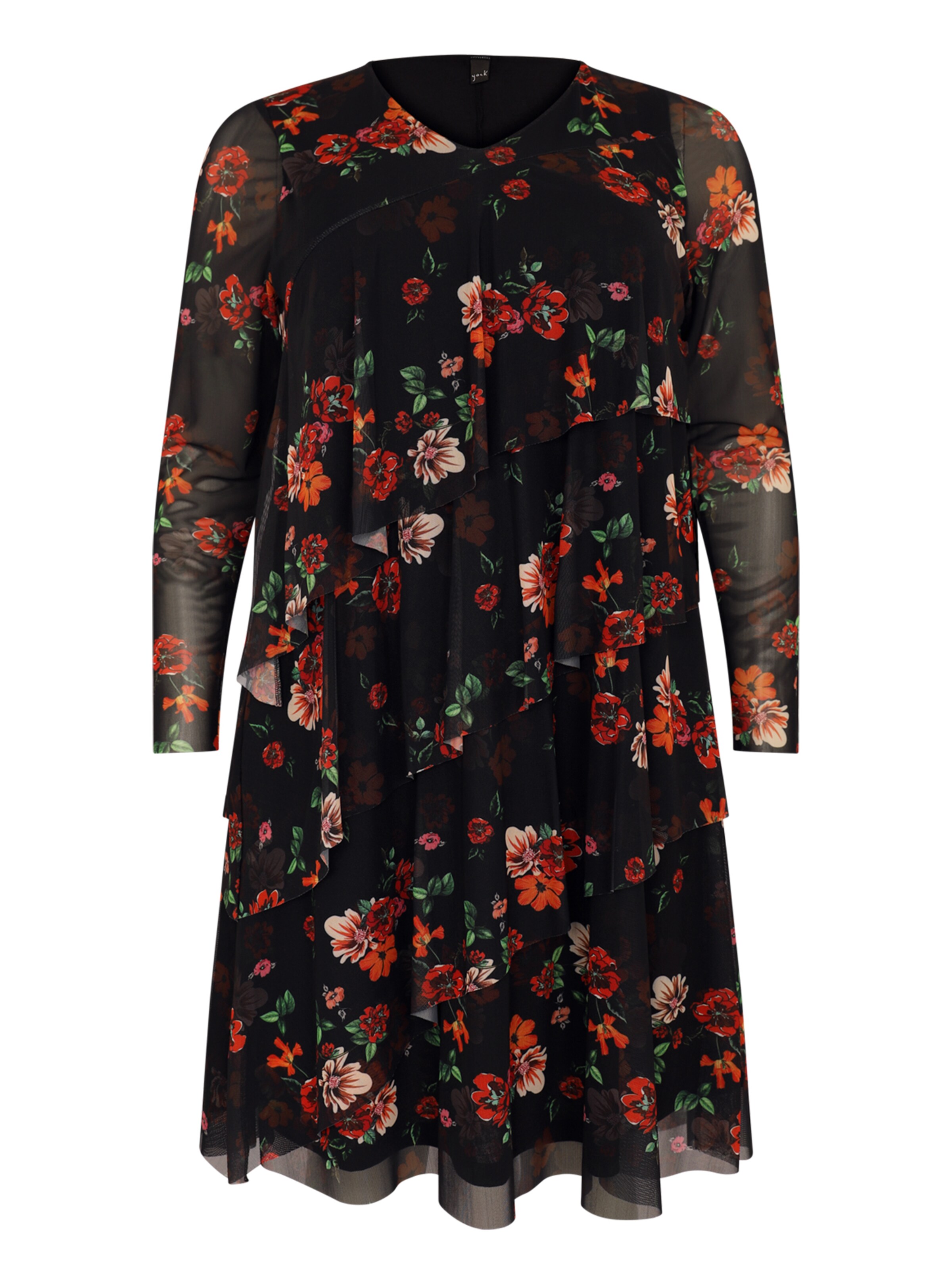 YOEK Jurk in Zwart: voorkant