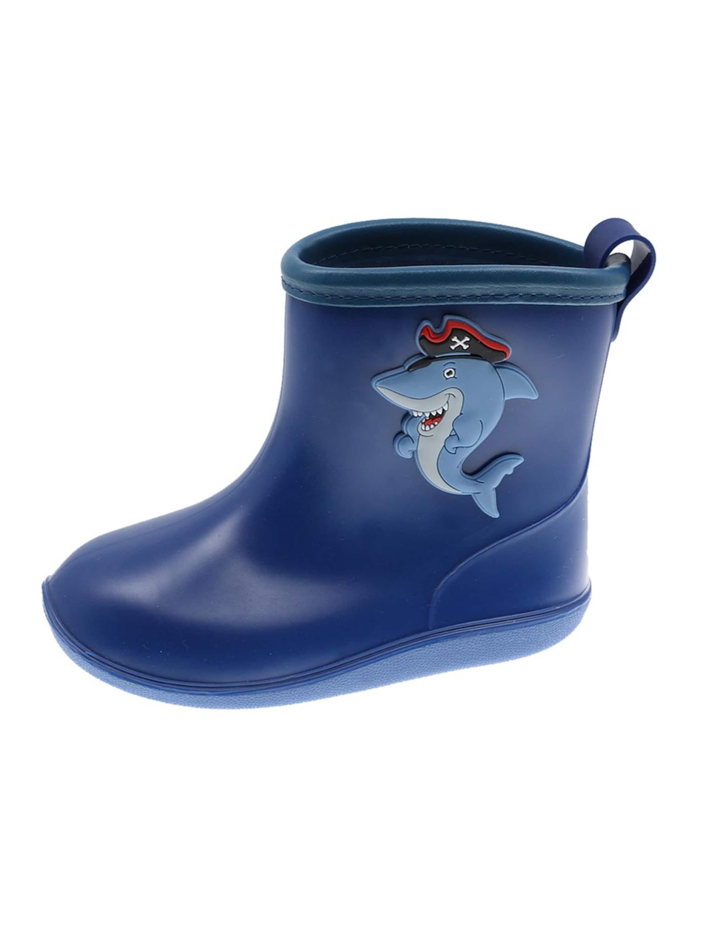 Stivale di gomma di Beppi in blu: frontale