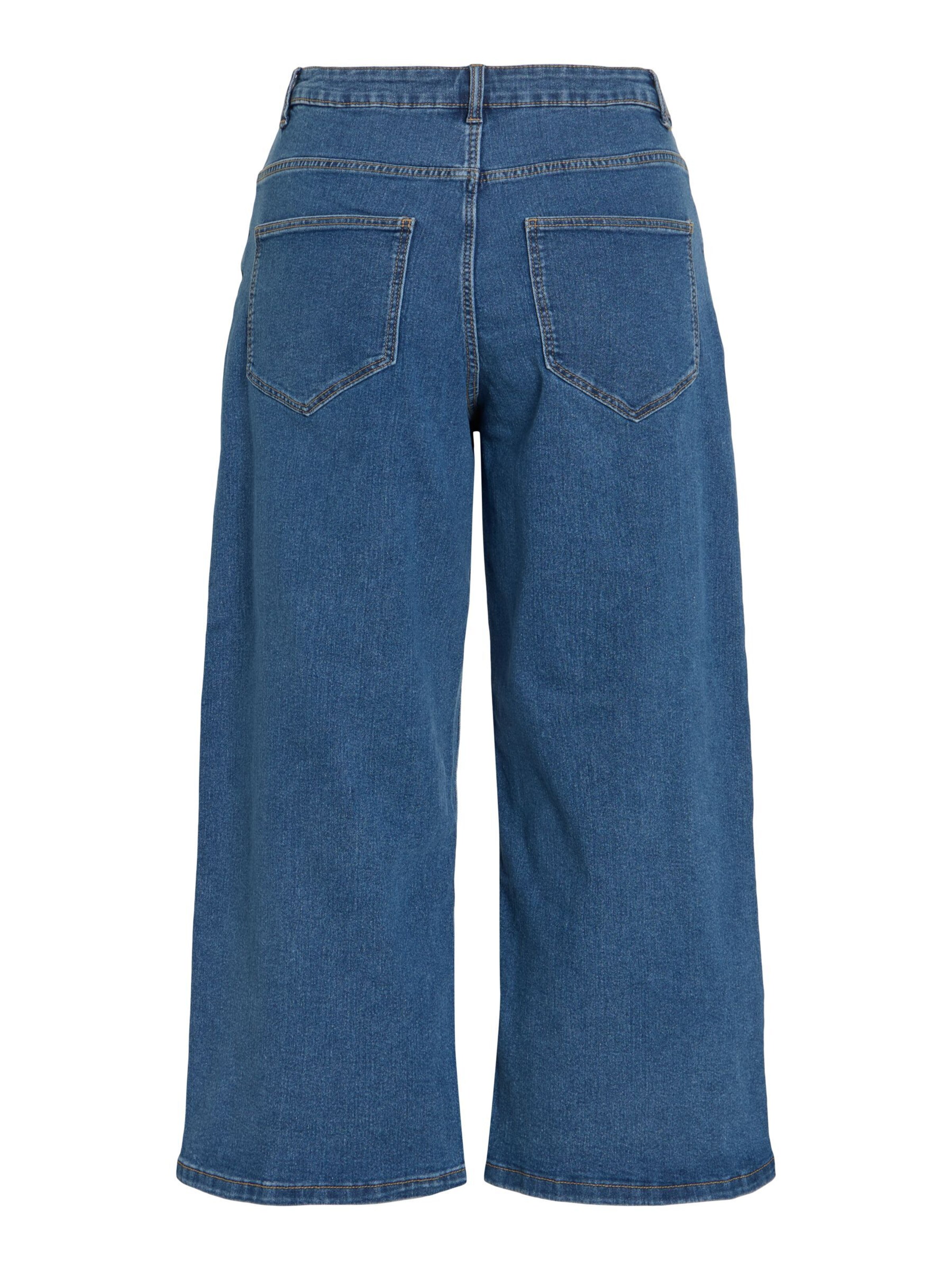 VILA Wide leg Jeans 'VIMalika' in Blauw