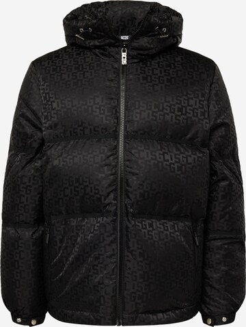 GCDS Winter Jacket in Black: front