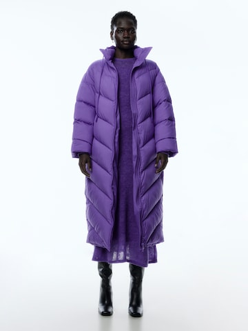 EDITED Χειμερινό παλτό 'Jutta' σε λιλά: μπροστά