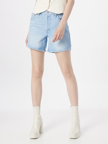 LEVI'S ® Regular Jeans '501® Rolled Shorts' in Blauw: voorkant